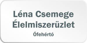 Léna Csemege Élelmiszerüzlet - Adománygyűjtő doboz.